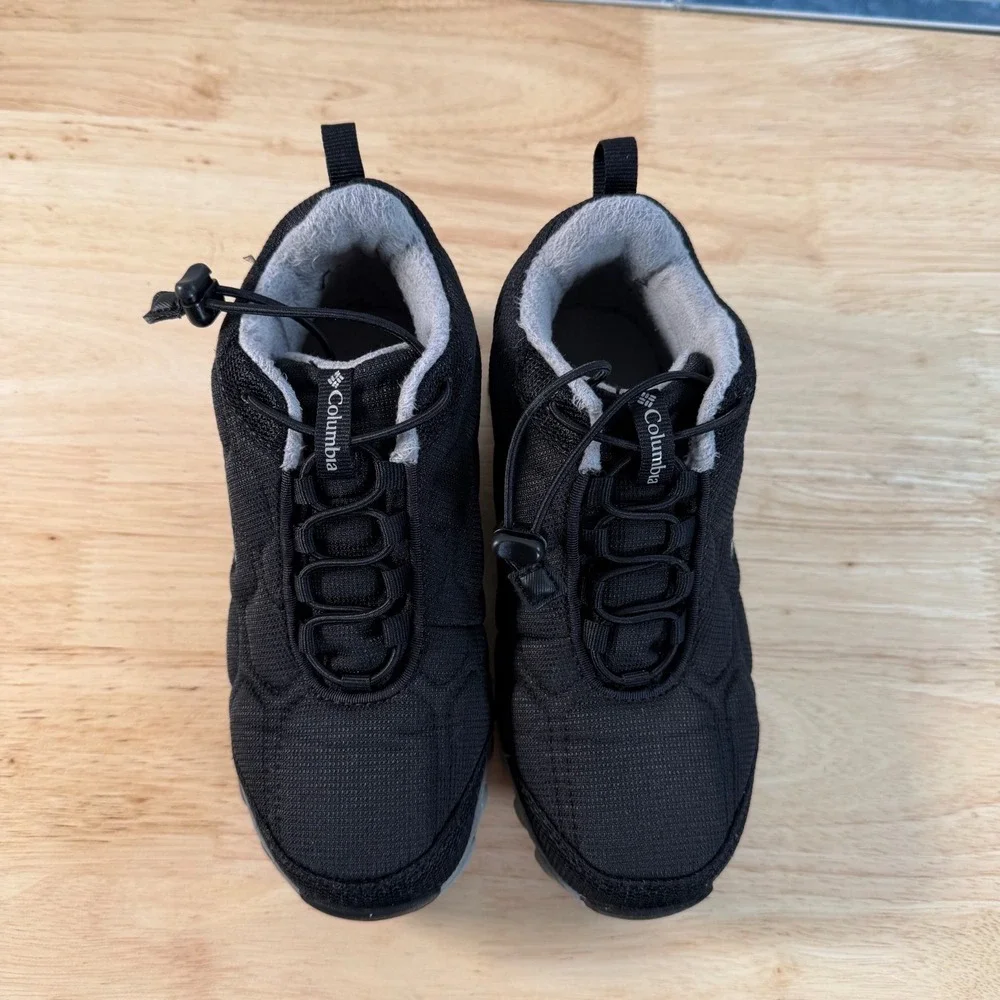 Columbia Firecamp Mid 2 Hiking Boots Kids Black Cordlock Waterproof Outdoor - 1